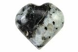 1.6" Polished Rainbow Moonstone Hearts  - Photo 3